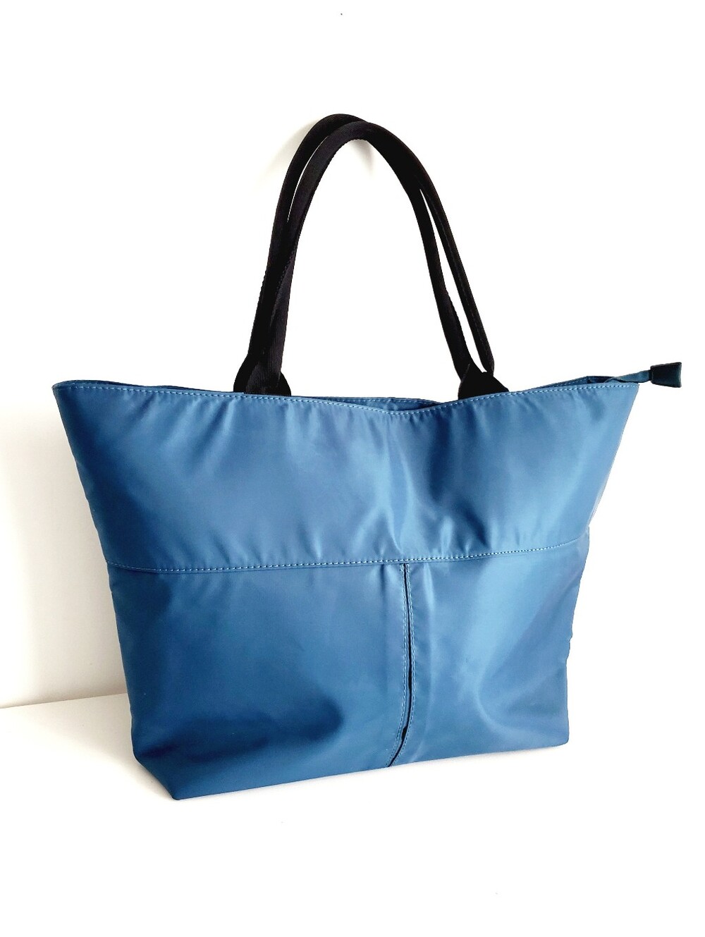 Mia & Luca Blue Women's Tote Bag with Black Straps